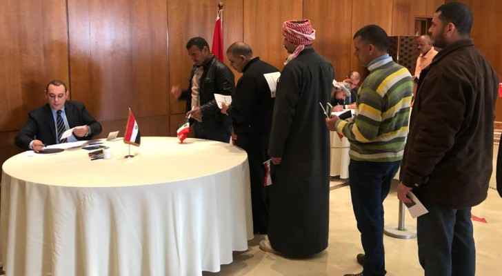 Egyptians in Amman cast their ballot in the Egyptian embassy 
