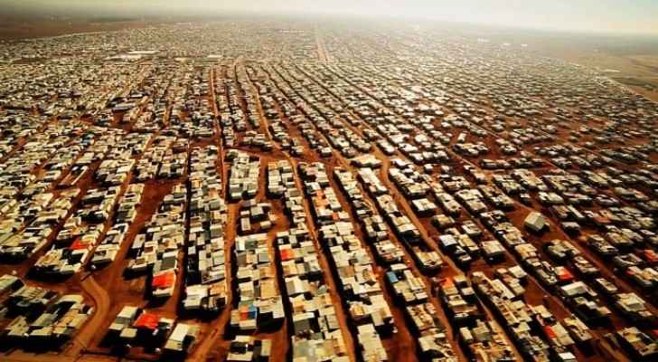 View on the Zaatari refugee camp near the Jordanian city of Mafraq (BBC)