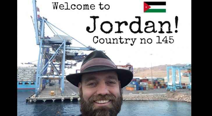 Torbjorn Pedersen during his visit to Jordan. (OnceUponASaga-FBPage)