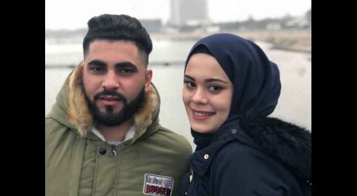 Omar Mohsen and his fiance Ala Abu Nada. (Haaretz)