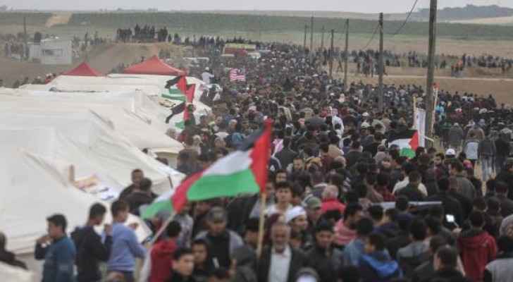 Palestinians are protesting on the Gaza border with Israel for the fourth consecutive week. (AnadoluNewsAgency)