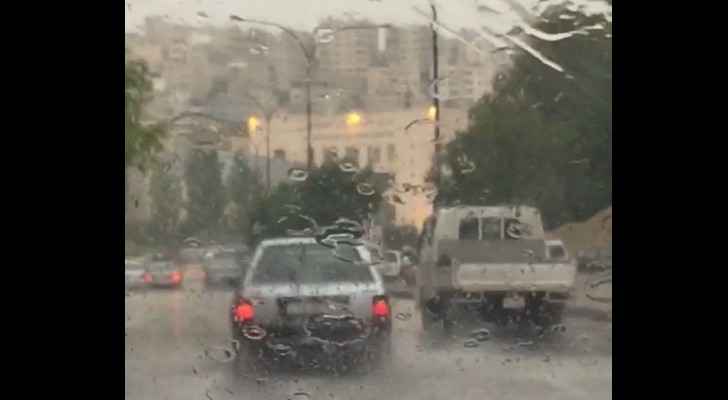 Jordan wittnessed heavy rainfall on Thursday.