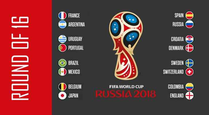 World Cup 'Round of 16' Schedule. (Roya)