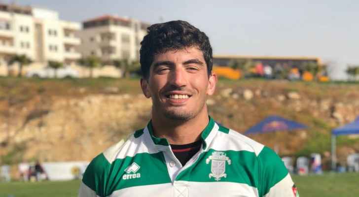 Captain of the Jordan national rugby union team, Zaid Arabiat.