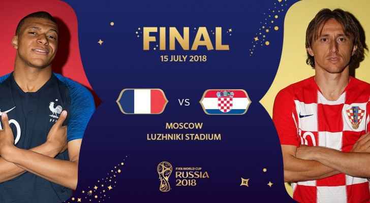 France vs Croatia in FIFA final match