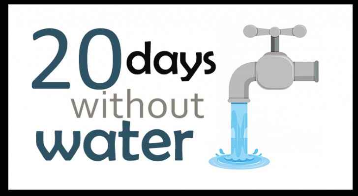 20 days without water in some areas of Ajloun