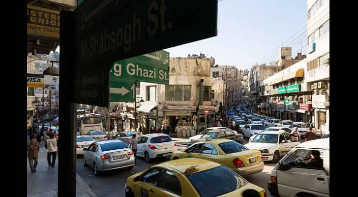 Daily traffic in Downtown Amman. (Getty Images)