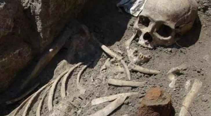 This picture does not represent the actual skeleton found in Karak. (Al Rai)
