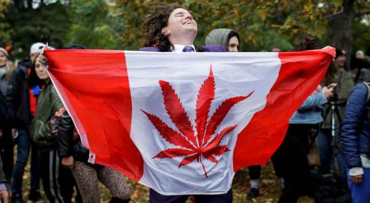 People gathered a 4:20 for a 420 celebration of legalization day of marijuana. (RT)
