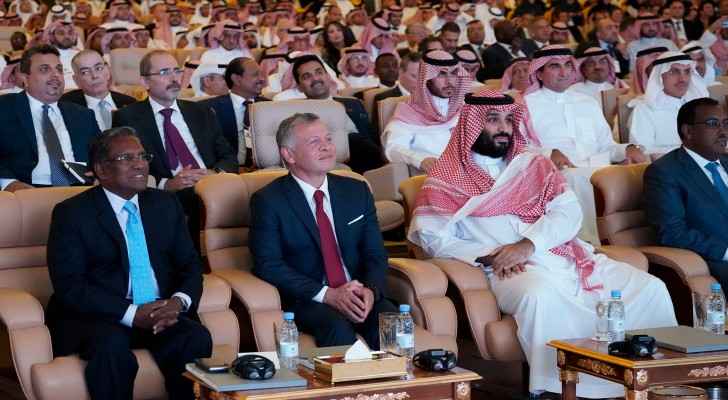 King Abdullah at the Future Investment Initiative (FII) Conference.