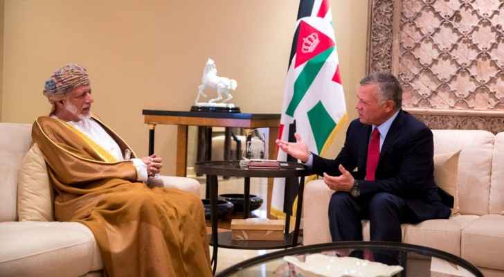 King Abdullah receives Omani Minister Responsible for Foreign Affairs