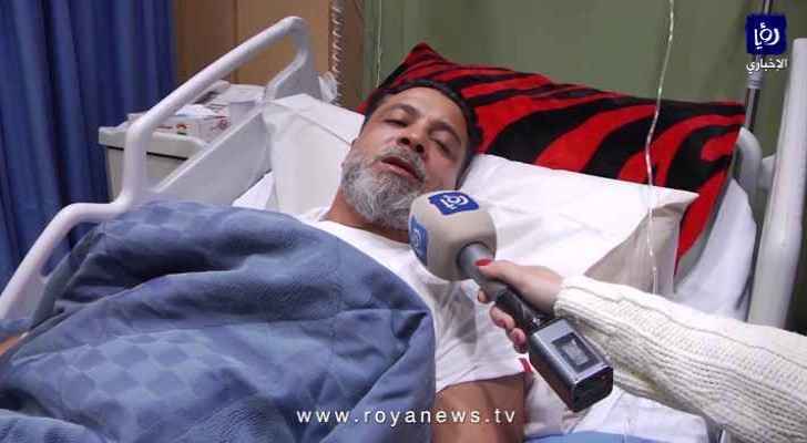 Younis Qandil talks to Roya while he lays in hospital after being kidnapped and tortured. (Roya)