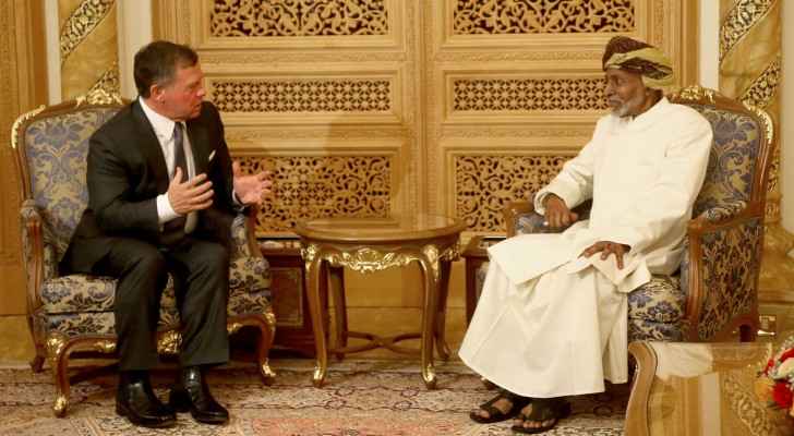 His Majesty King Abdullah and Sultan Qaboos bin Said of Oman (Archive - 2017)