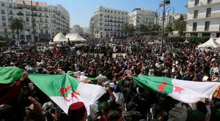 Hundreds of thousands protest in Algeria against Bouteflika’s election delay