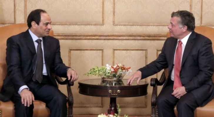 King Abdullah meets President Sisi, discuss various issues