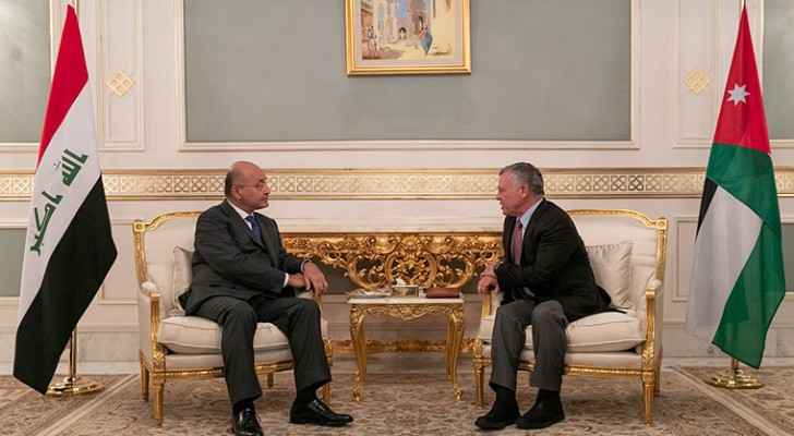 King meets Iraqi president in Tunis