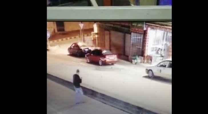 Video: Man saved from certain death while crossing street, playing with phone in Jerash