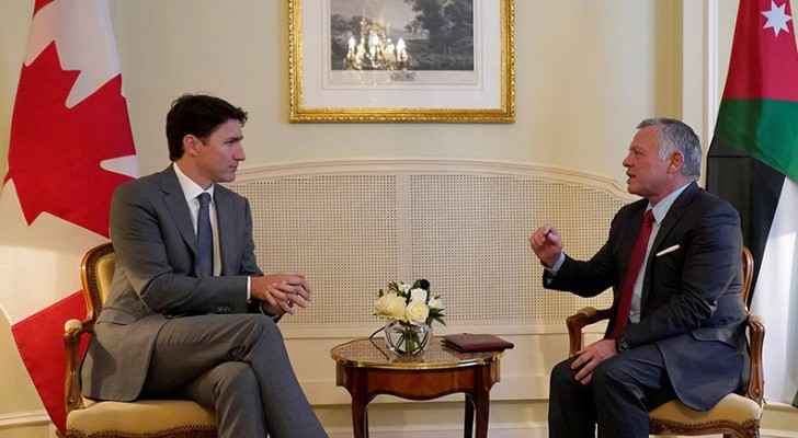 King meets Canadian PM in Paris
