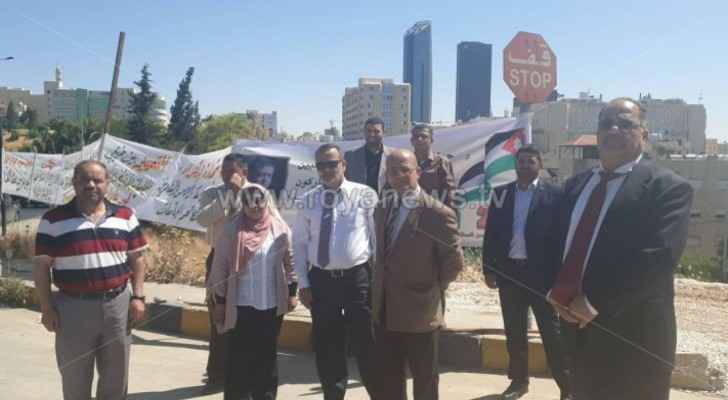Group of PhD holders protest in front of Prime Ministry building