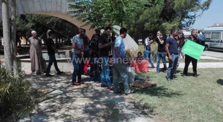 Unemployed young people of Karak organize protest in Amman