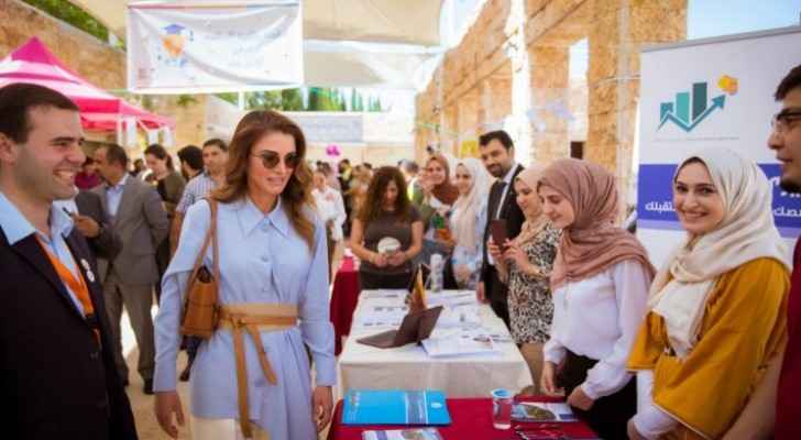 Queen Rania visits 'Live Your Dream' annual carnival at King Hussein Parks