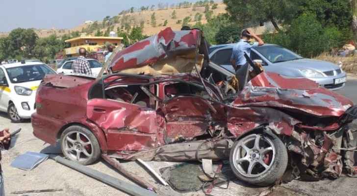 One killed, nine injured in road accident on Amman-Irbid road
