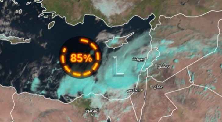 Mediterranean tropical depression likely to affect Jordan this weekend