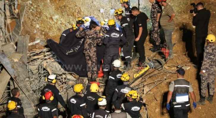 Three bodies recovered from under rubble near 8th circle in Amman