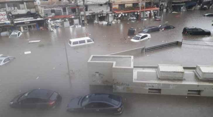 Torrential rain causes flashfloods in Lebanon