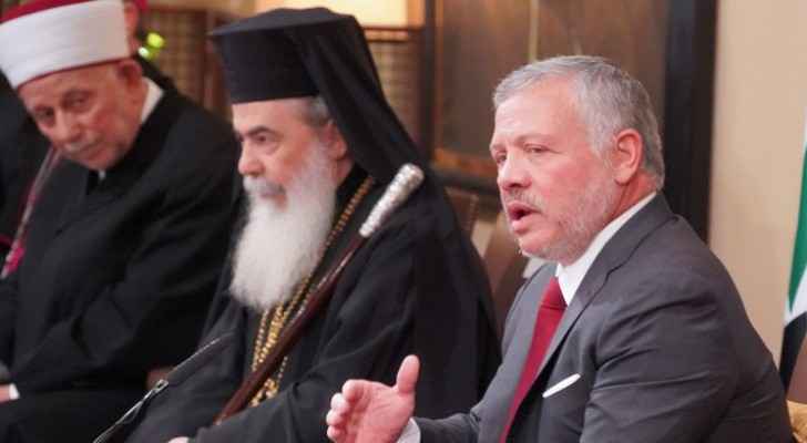 King receives church leaders in Jordan, Jerusalem