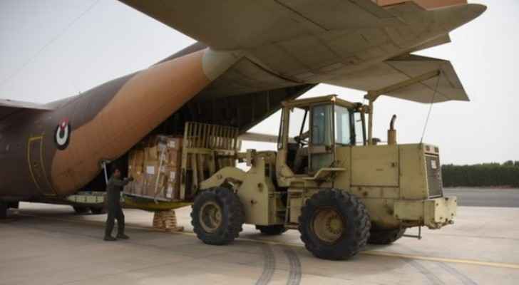 Jordanian military plane, loaded with medical supply, lands in Kuwait