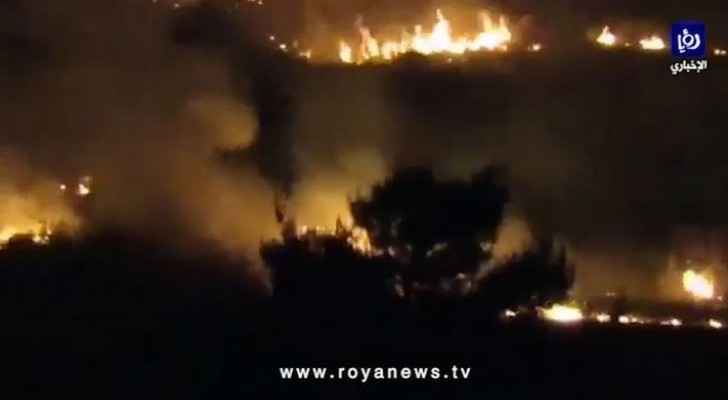 Watch: Fire breaks out in Jerash archaeological site