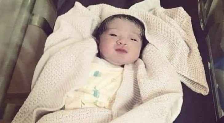 Newborn baby in Palestine named Beirut