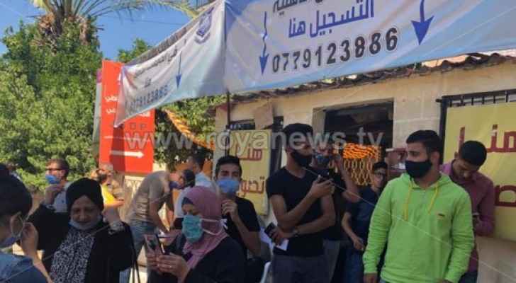 Tawjihi students protest in front of Education Ministry to demand review of examination papers