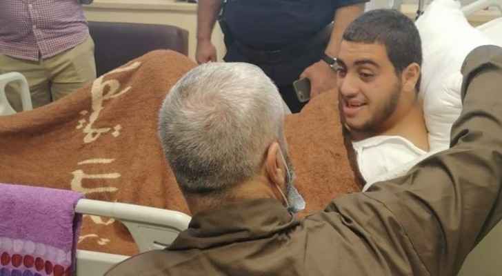Incarcerated father of Zarqa Crime victim visits son at hospital