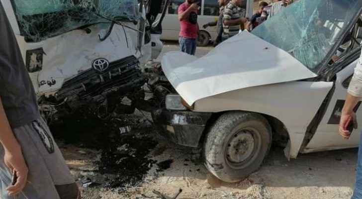 One death, seven injuries following two-vehicle collision in Irbid