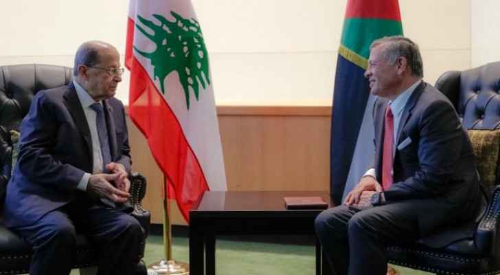 Lebanon stands by Jordan: Aoun