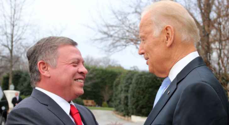 King Abdullah II receives phone call from US President Joe Biden
