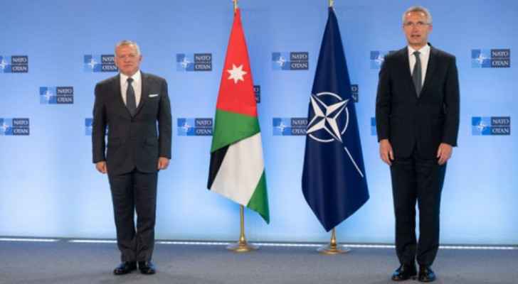 His Majesty meets with NATO's Secretary General to discuss strategic partnership