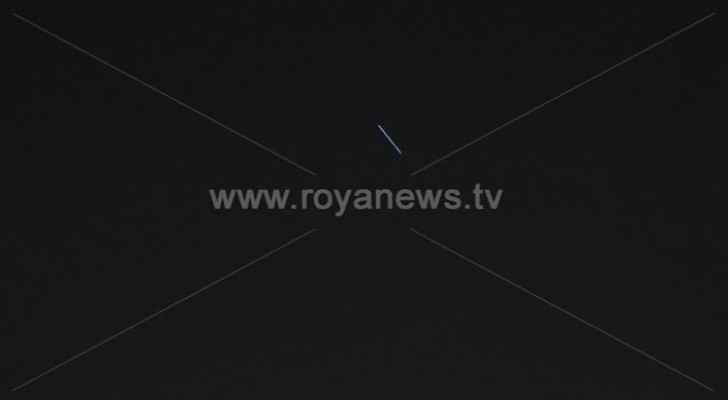 Chinese rocket visible as it passes over Jordan