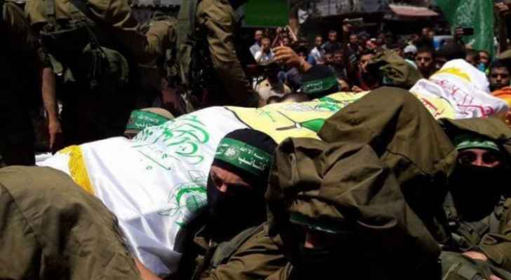 Funeral held for 13 Hamas commanders in Gaza