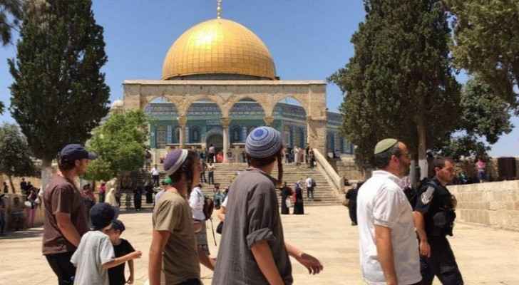 Dozens of settlers storm Al Aqsa compound, escorted by IOF
