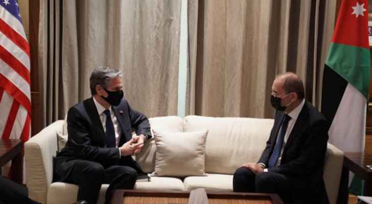 Jordan discusses Mideast peace, Palestinian developments with US