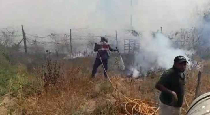 CDD prevents fire from spreading from Palestinian lands to Jordan