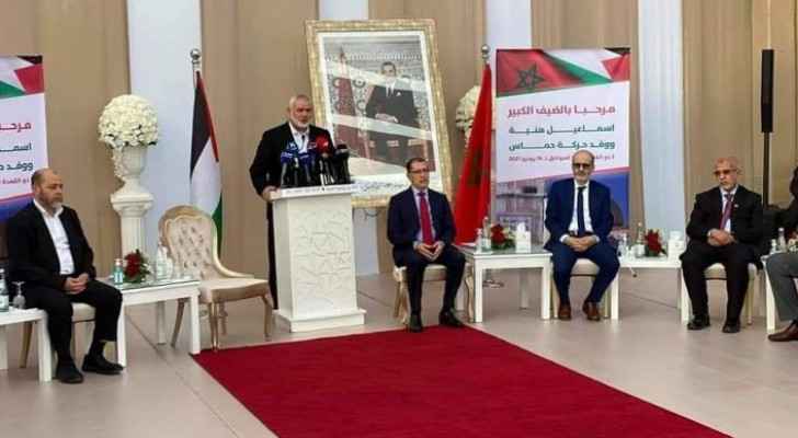 Haniyeh acknowledges Moroccan support of Palestine in visit
