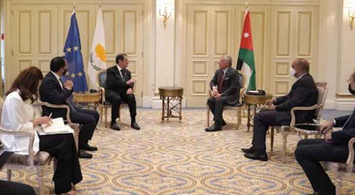 King meets Cypriot president