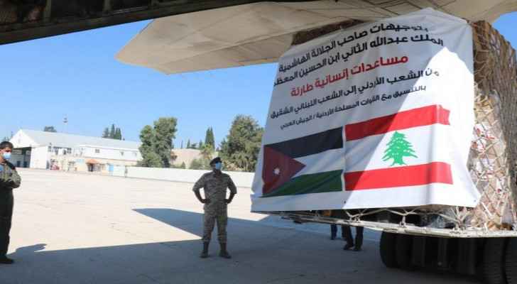 Jordan sends third medical plane to Lebanon