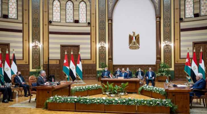 Final communiqué at Cairo trilateral summit reaffirms centrality of Palestinian cause
