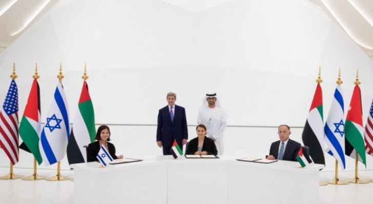 Government publishes declaration of intent signed between Jordan, UAE, Tel Aviv