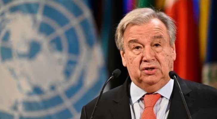Safadi receives call United Nations' Antonio Guterres